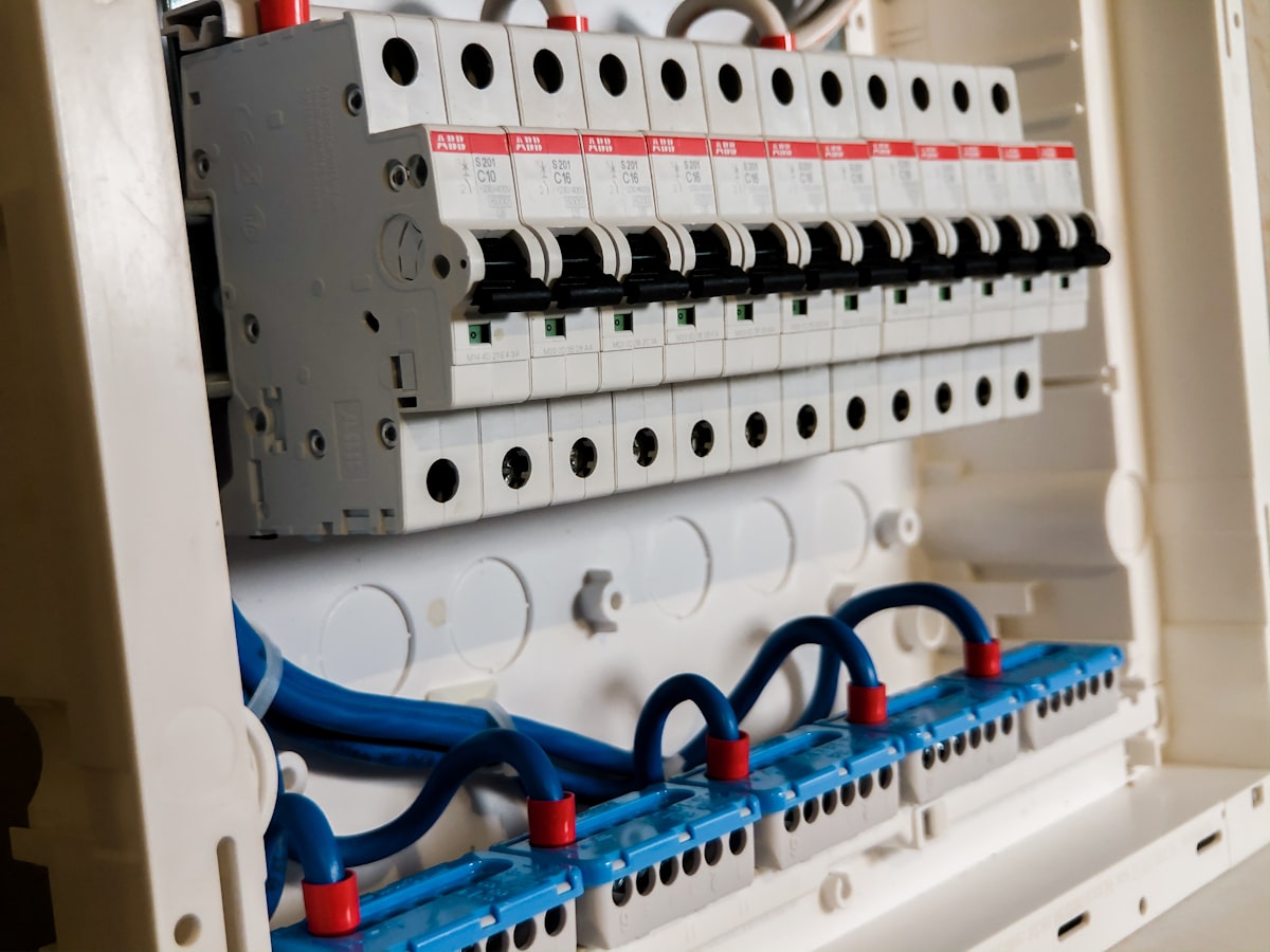 Electrical panel with circuit breakers