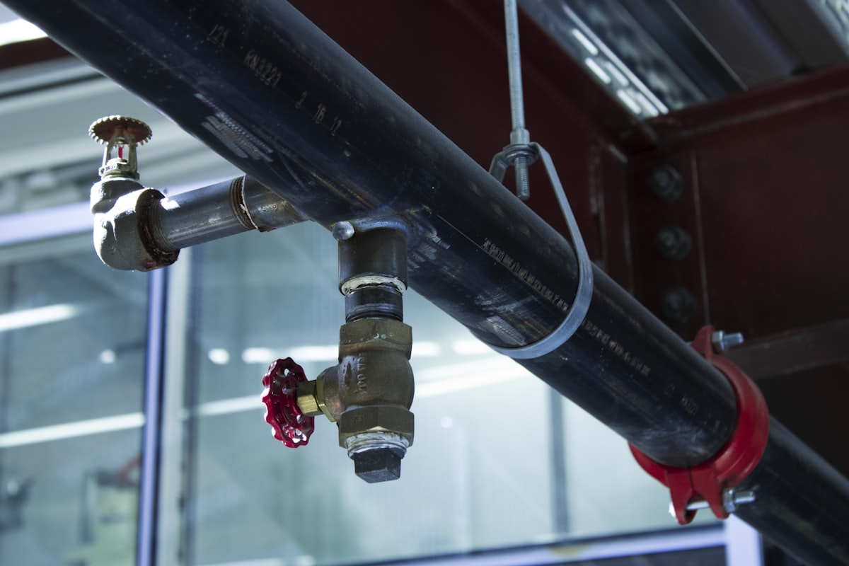 Exterior plumbing pipes